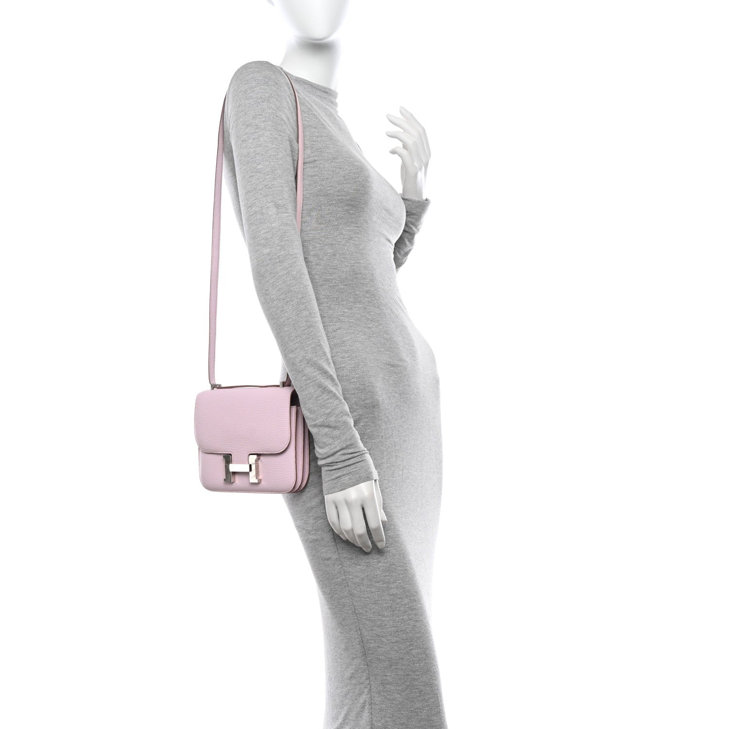 Hermes Chevre Mysore Constance 18 Mauve Pale 2 of 16
