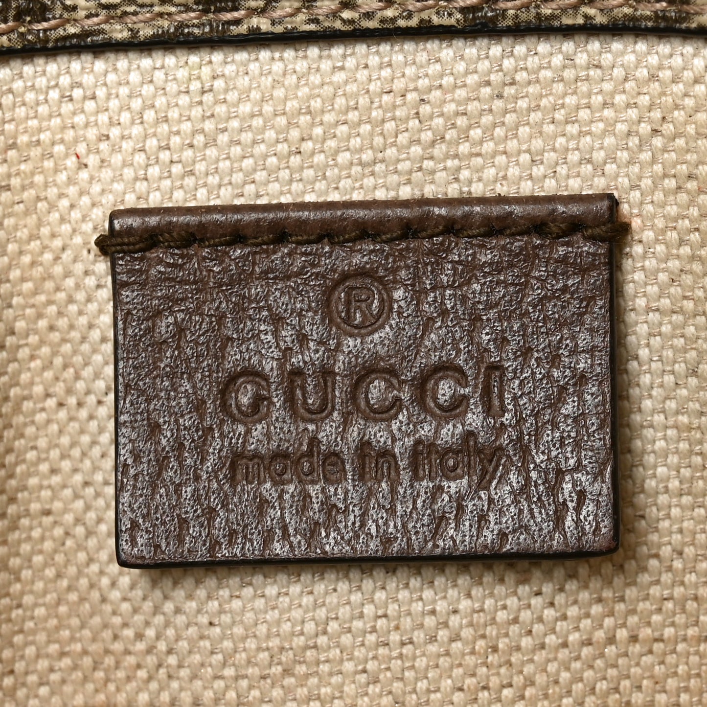GG Supreme Monogram Neo Vintage Web Belt Bag Brown