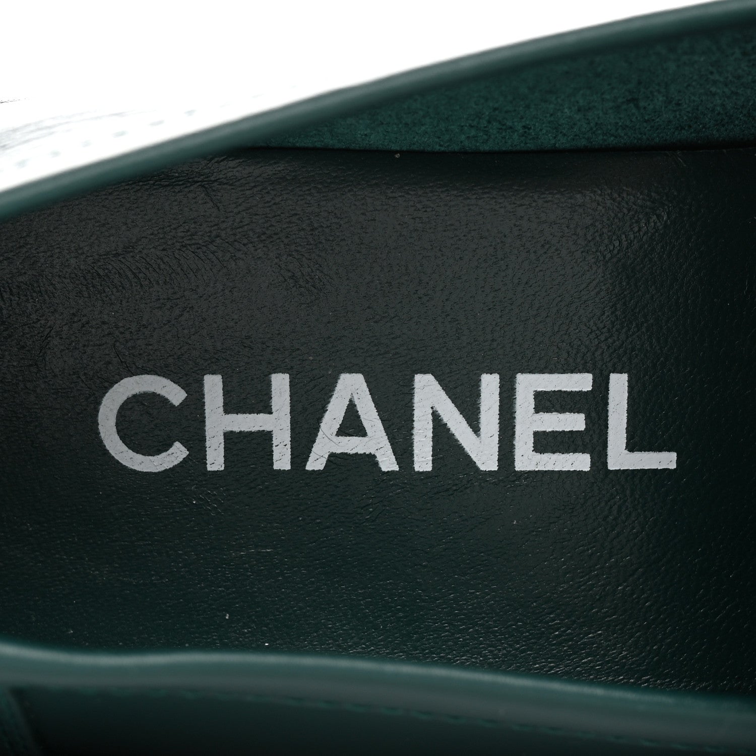 Chanel Calfskin CC Platform Loafers 39 Green 8 of 13