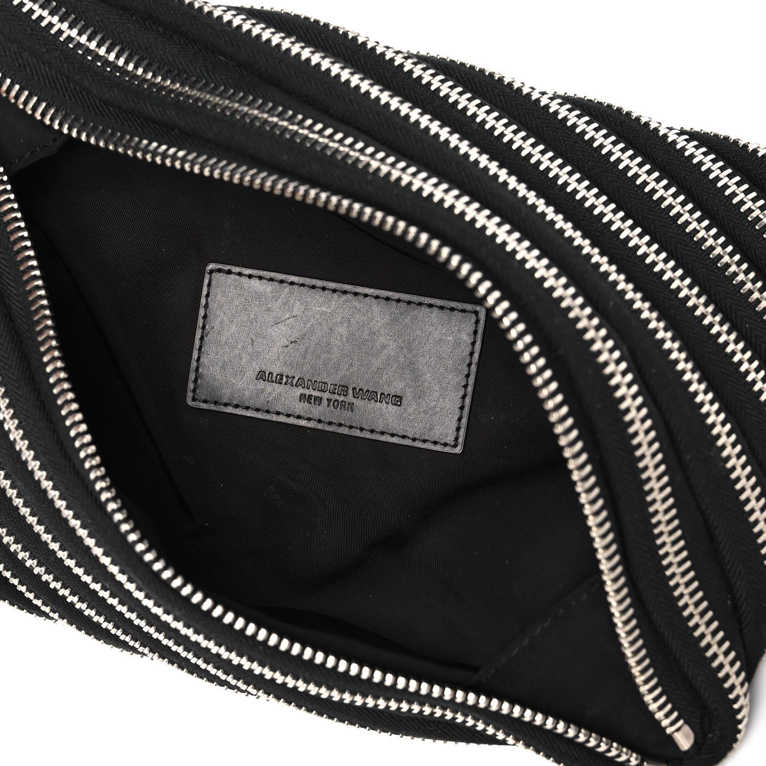 Alexander Wang Metal Nylon Zipper Clutch Black 5 of 12