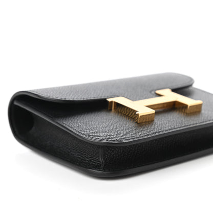Hermes Epsom Constance Slim Wallet Black 6 of 11