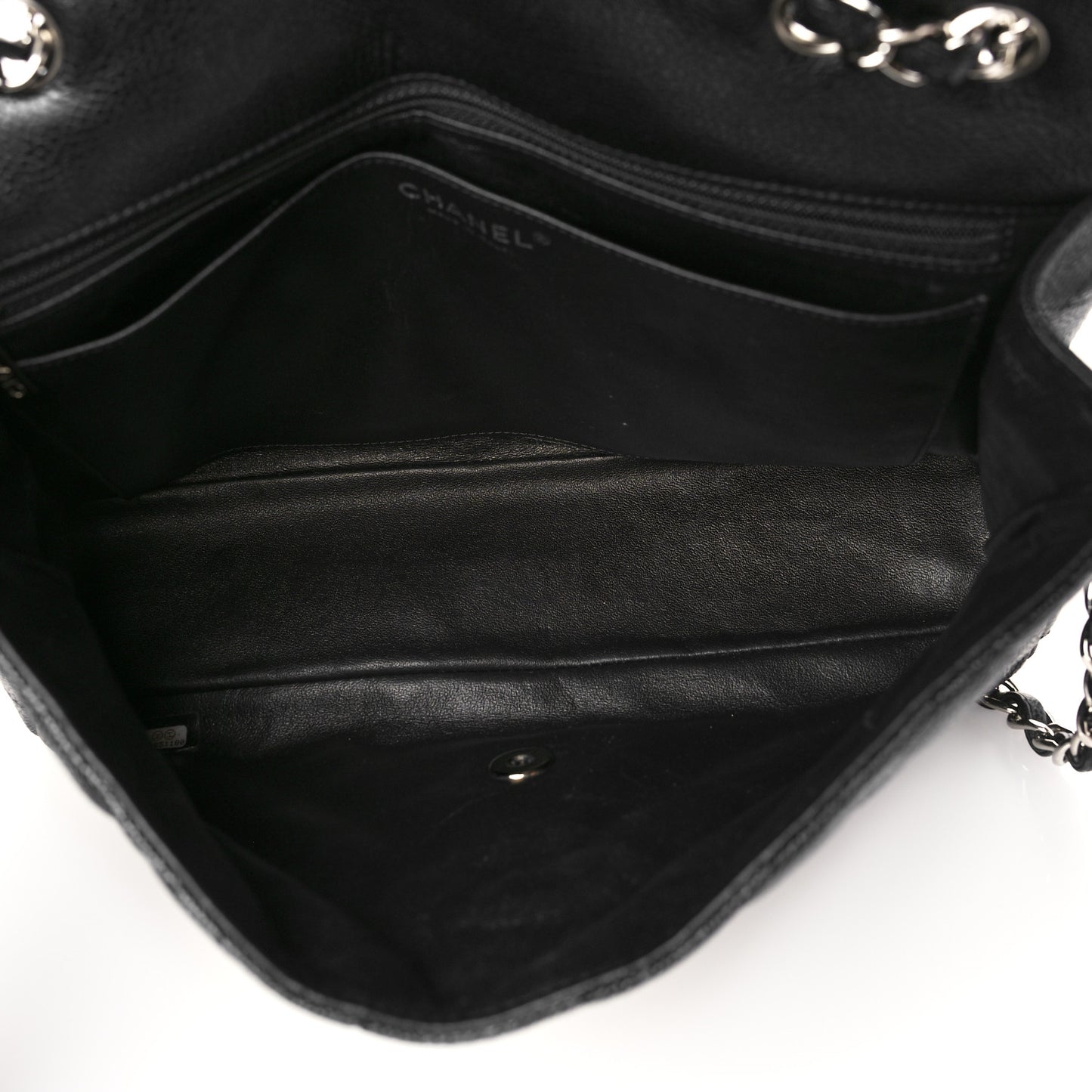 Caviar Quilted Jumbo Single Flap Black