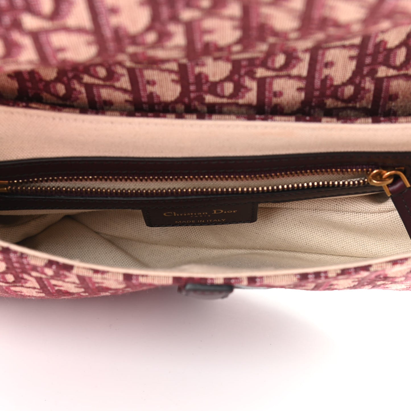 Oblique Saddle Bag Burgundy