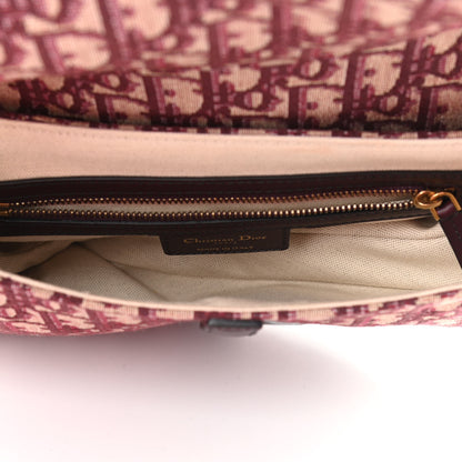 Christian Dior Oblique Saddle Bag Burgundy 5 of 9