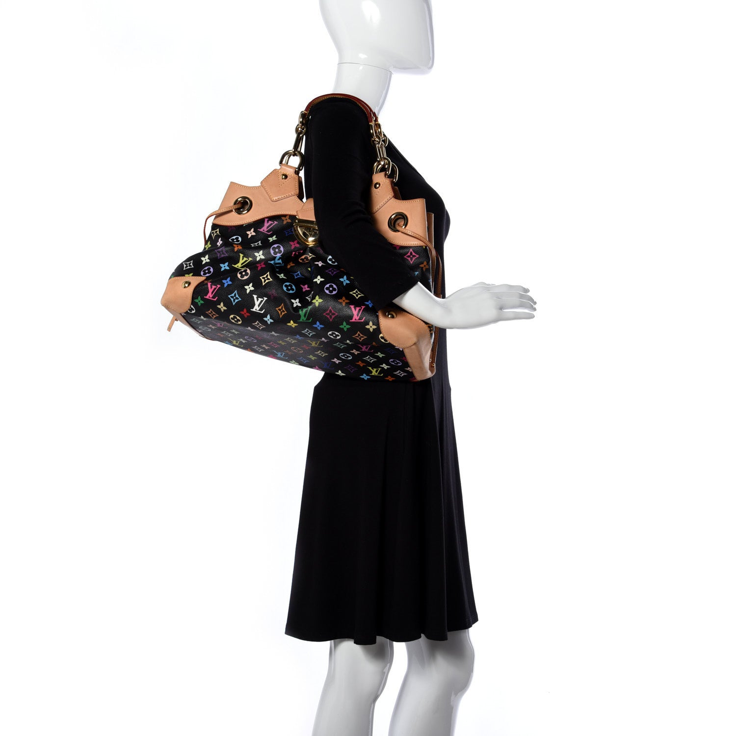Louis Vuitton Monogram Multicolor Ursula Black 2 of 8