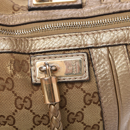Gucci Monogram Medium Bella Tote Gold 17 of 20