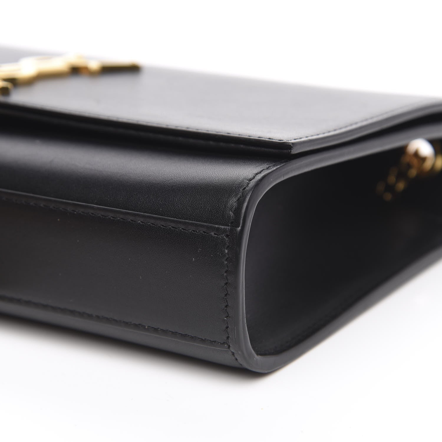 Saint Laurent Smooth Calfskin Medium Classic Monogram Kate Tassel Satchel Black 9 of 13