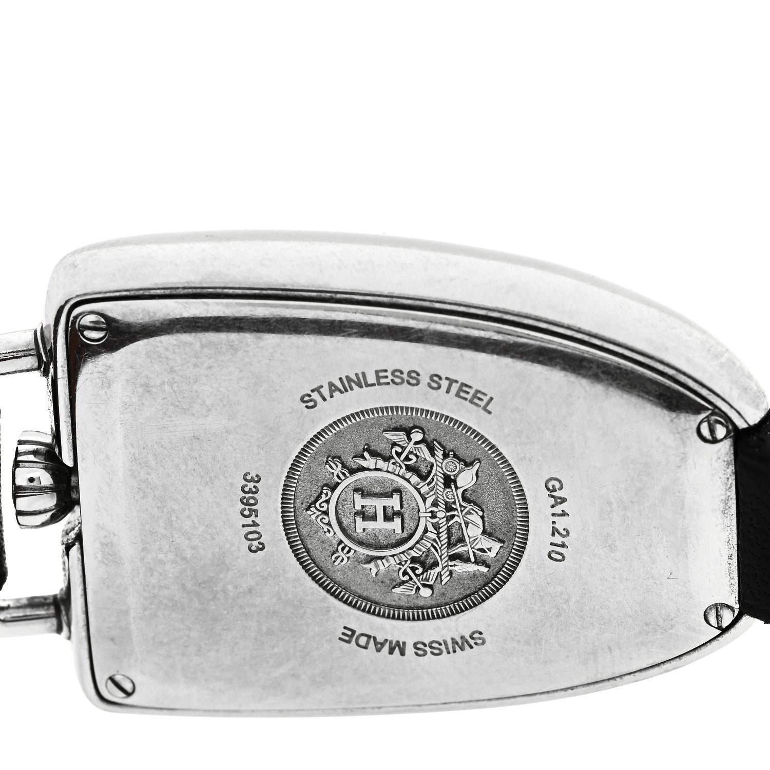 Hermes Stainless Steel Barenia 26mm Galop Quartz Watch Noir 4 of 5