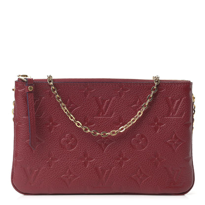 Louis Vuitton Empreinte Double Zip Pochette Cherry Berry 1 of 10
