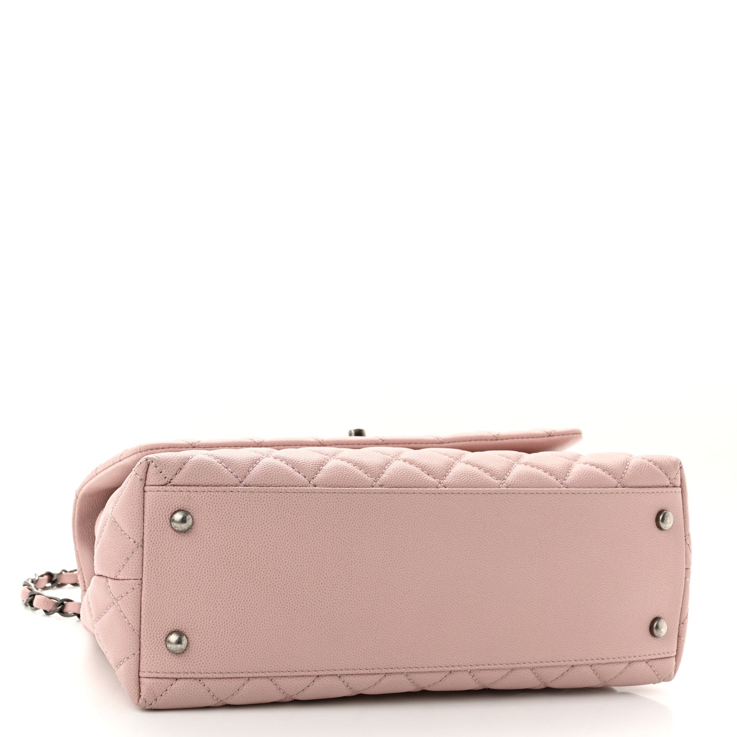 Chanel Caviar Quilted Small Coco Handle Flap Light Pink 3 of 9