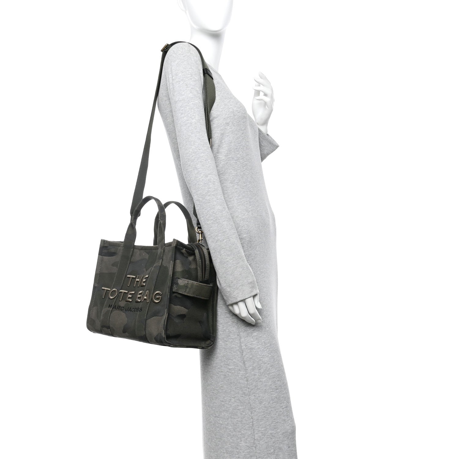 Marc Jacobs Canvas Camouflage Medium The Tote Bag Khaki 2 of 13