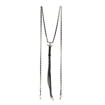 Chanel Calfskin CC Chain Suspenders XL Black 1 of 3