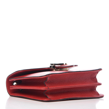 Gucci Dollar Calfskin Small Interlocking G Shoulder Bag Red 4 of 9