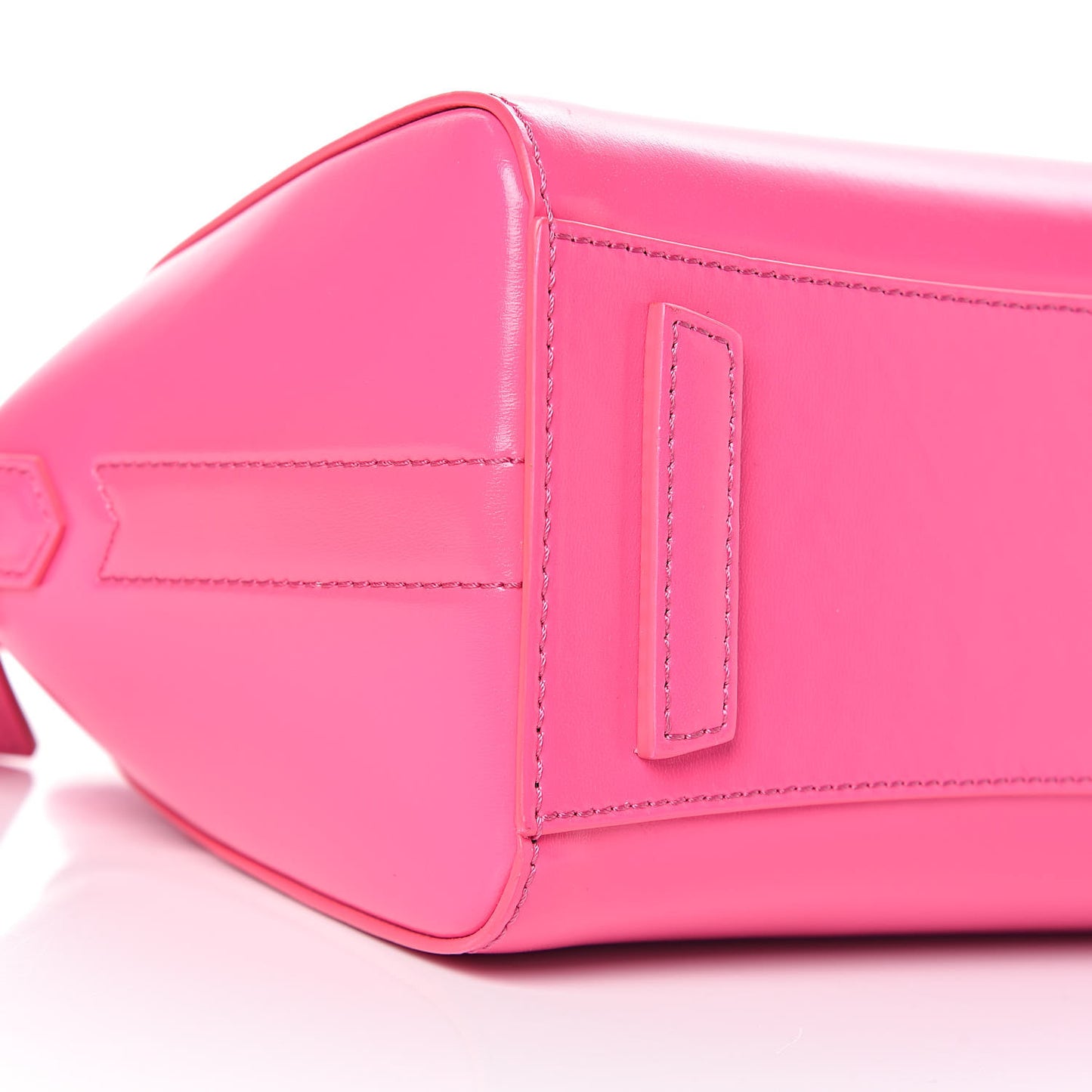 Shiny Lord Calfskin Mini Antigona Shocking Pink
