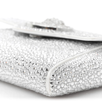 Versace Crystal La Medusa Envelope Clutch Optical White 9 of 9