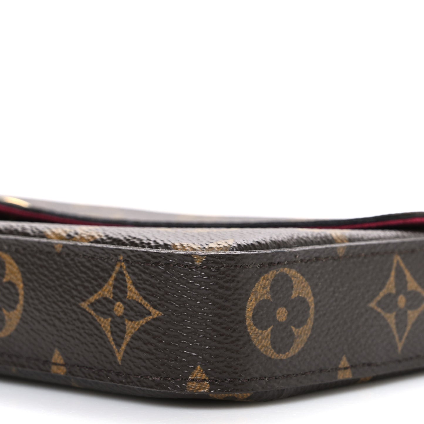 Monogram Pochette Felicie Chain Wallet Fuchsia