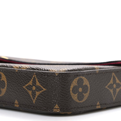 Louis Vuitton Monogram Pochette Felicie Chain Wallet Fuchsia 10 of 10