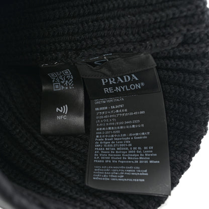 Prada Wool Re-Nylon Beanie Hat M Black 5 of 5