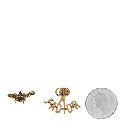 Christian Dior Metal J'Adior Earrings Aged Gold 2 of 4