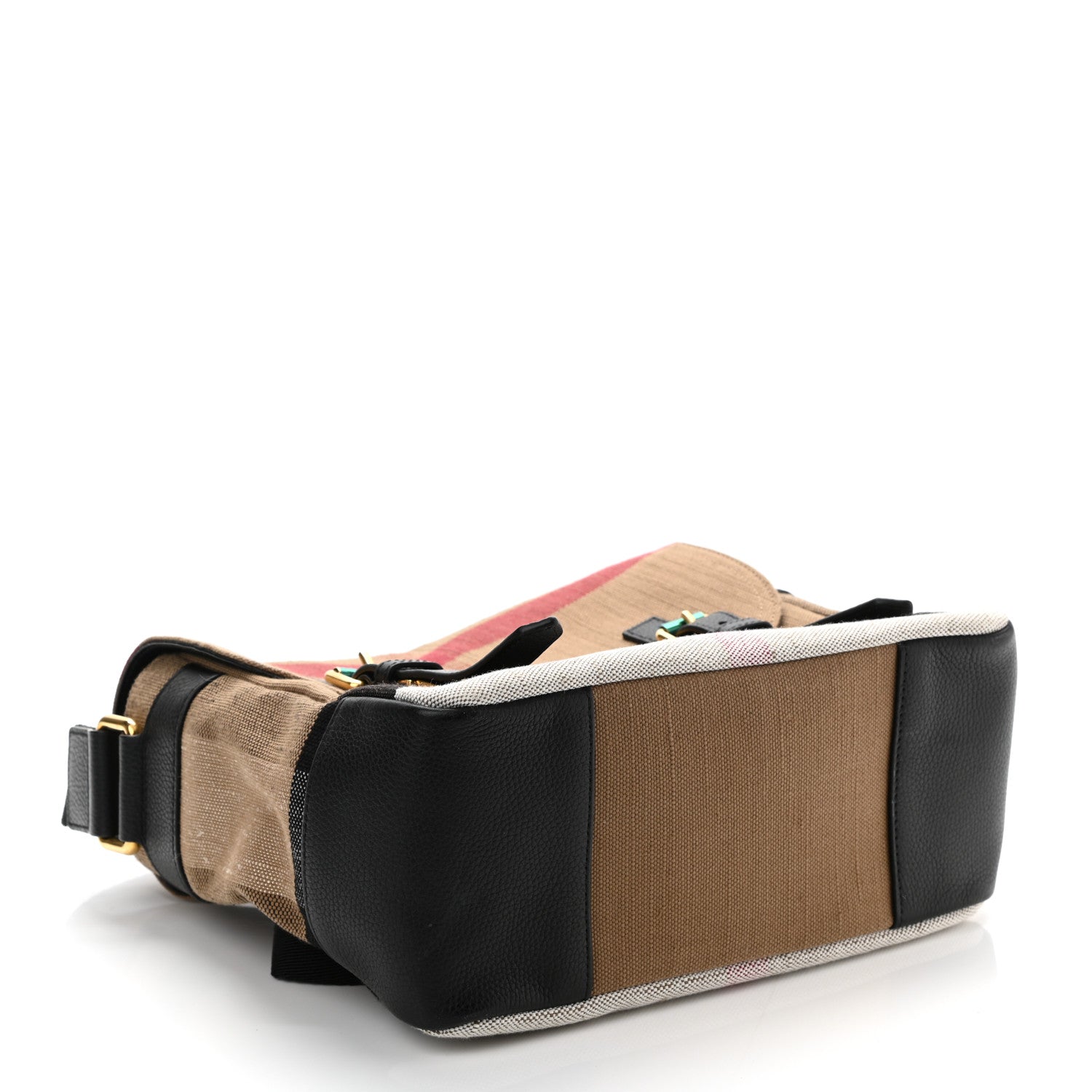 Burberry Canvas Mega Check Small Baildon Messenger Bag Black 4 of 11