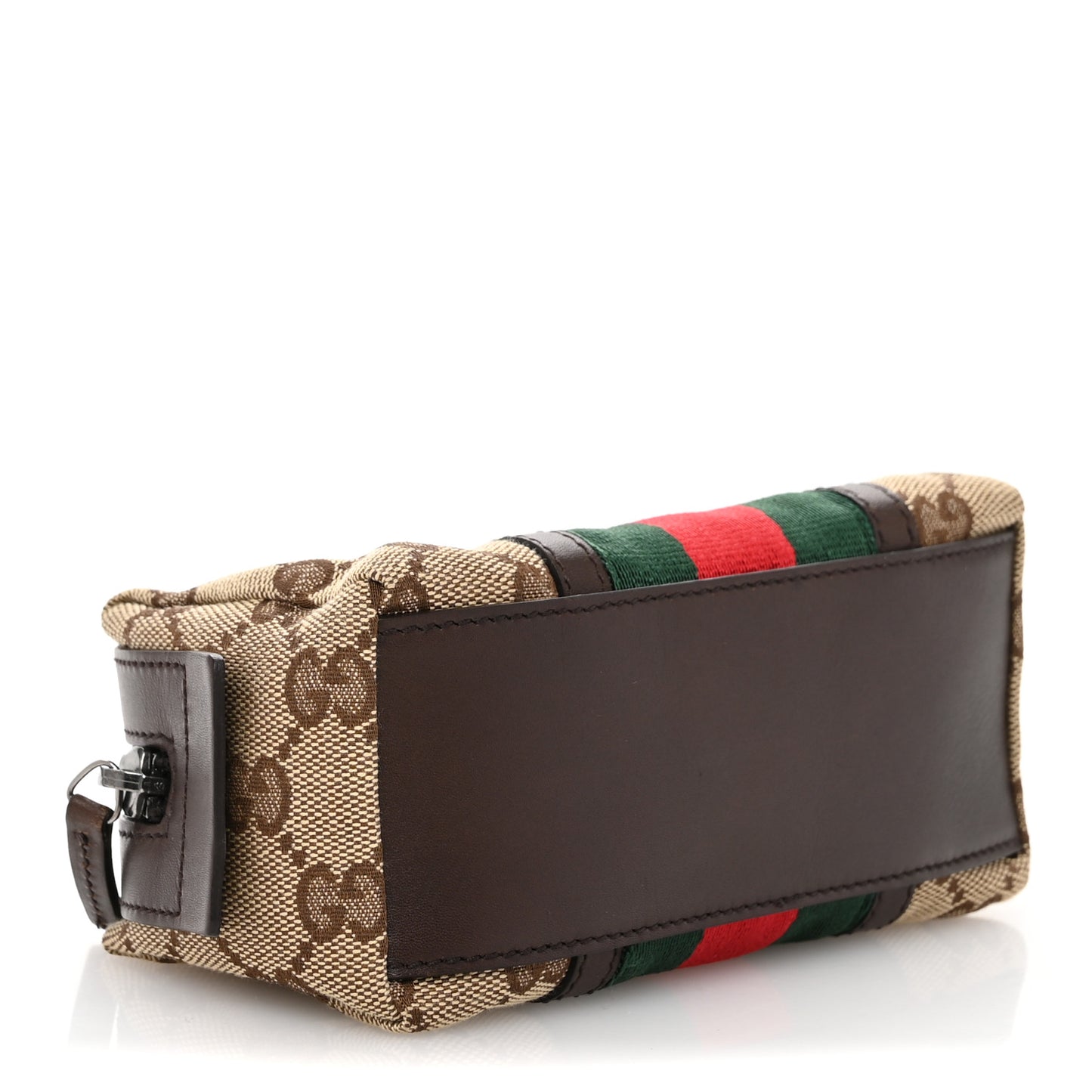 Monogram Web Small Cosmetic Case Dark Brown