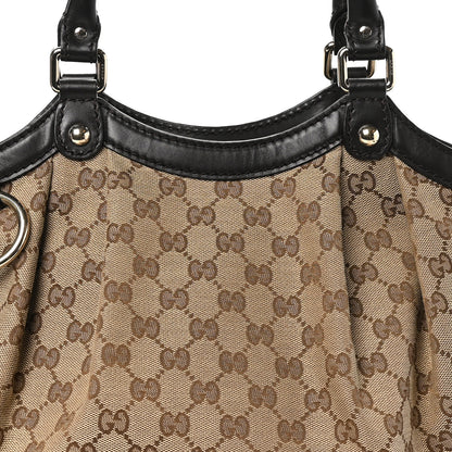 Gucci Monogram Medium Sukey Tote Dark Brown 8 of 10