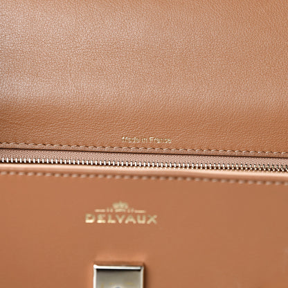Delvaux Calfskin MM Tempete Satchel Camel 6 of 10