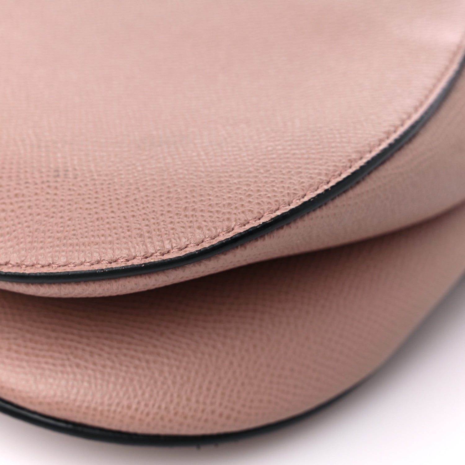 Christian Dior Grained Calfskin Saddle Bag Pink 11 of 15