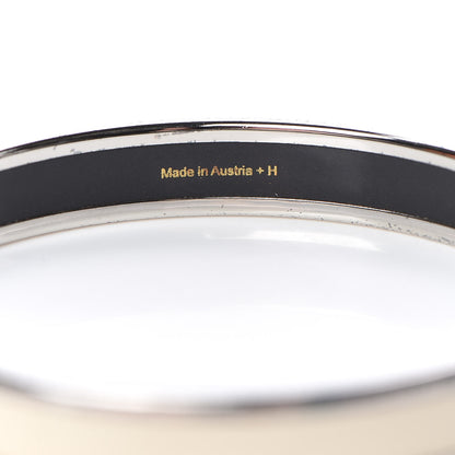 Hermes Enamel Printed Narrow Caleche Bracelet 65 Pannacotta 4 of 6