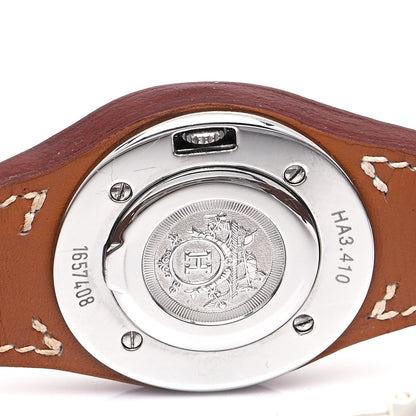 Hermes Stainless Steel Barenia 30mm Harnais Quartz Watch Fauve 4 of 4