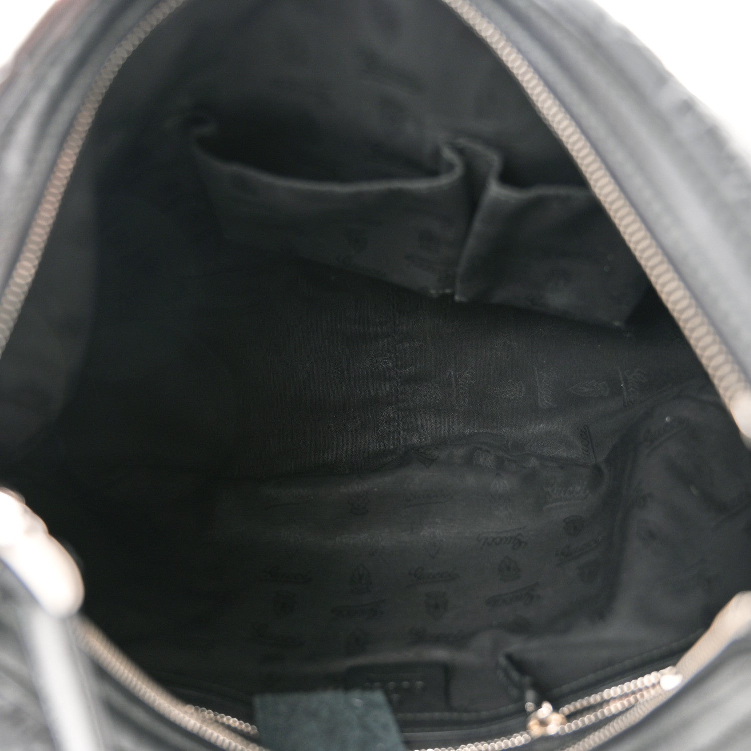 Gucci Guccissima Medium GG Twins Hobo Black 5 of 12