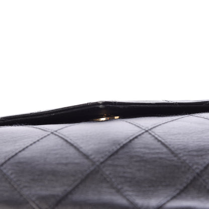 Chanel Calfskin Diamond Stitched Duffle Bag Black 13 of 23
