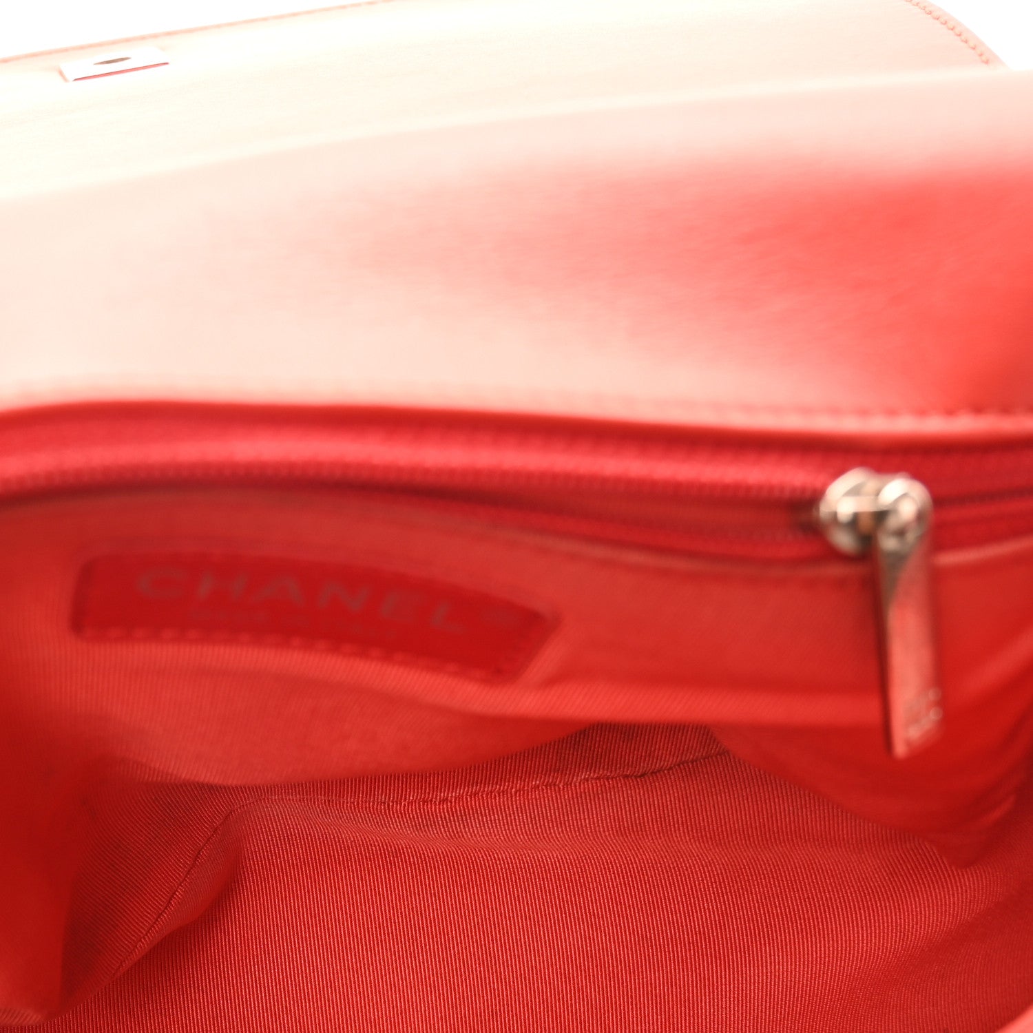 Chanel Calfskin Stitched Small Ring My Bag Flap Crossbody Red 5 of 10