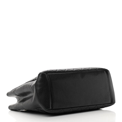 Chanel Caviar Quilted Grand Shopping Tote GST Black 3 of 14