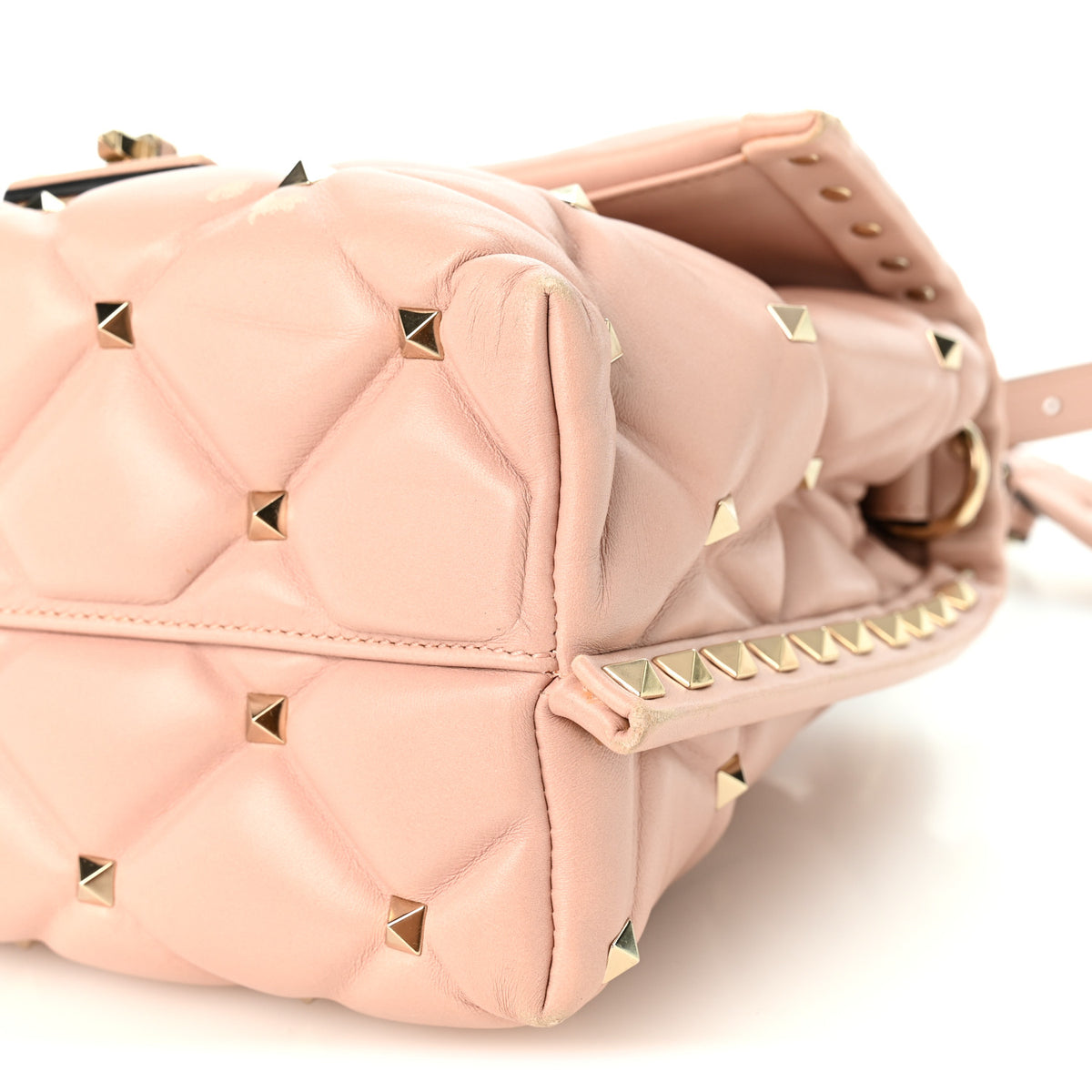 Valentino Garavani Nappa Medium Candystud Top Handle Bag Poudre 11 of 15