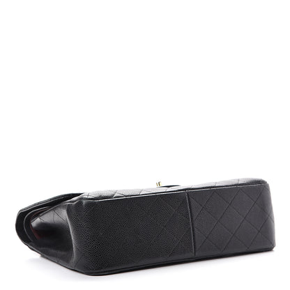 Chanel Caviar Quilted Jumbo Double Flap Black 3 of 17