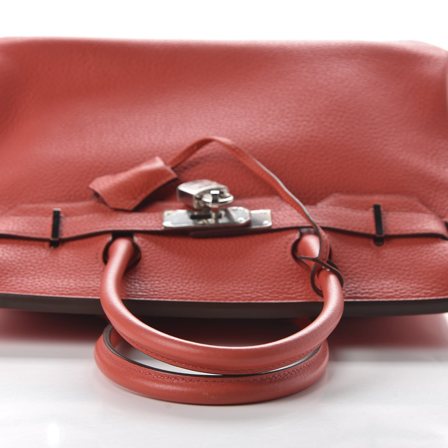 Hermes Taurillon Clemence Birkin 30 Rouge Pivoine 12 of 33