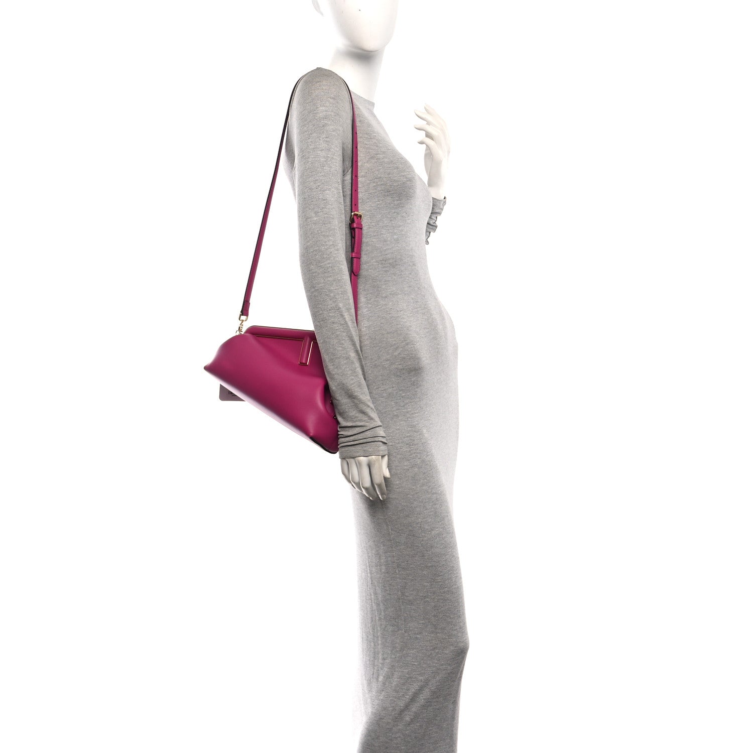Fendi Shiny Nappa Midi Fendi First Ciclamino Pilar 2 of 11