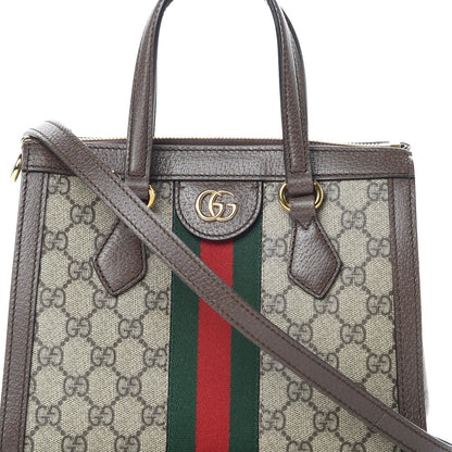 Gucci GG Supreme Monogram Small Ophidia Tote Bag Brown 8 of 12