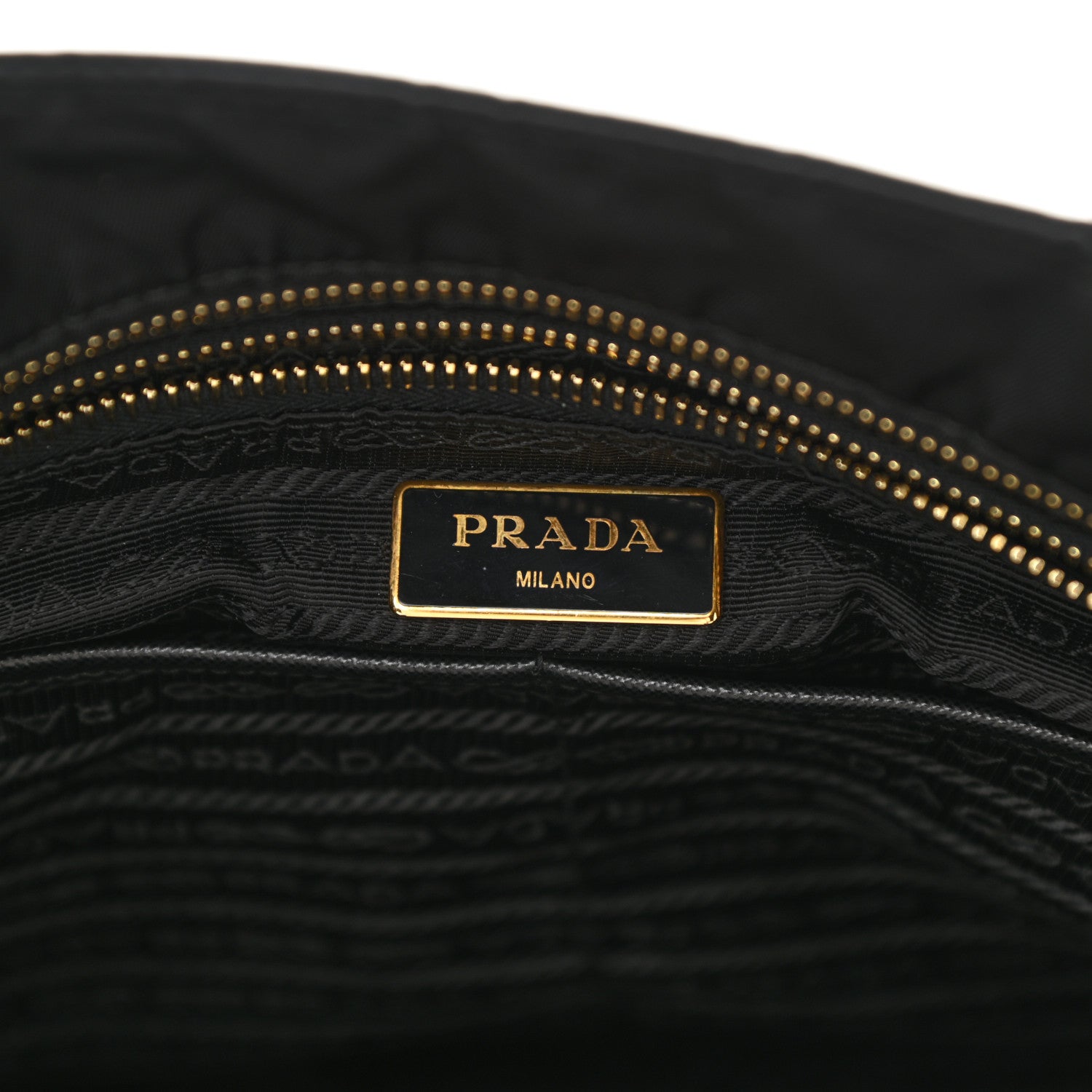 Prada Nylon Vela Baby Bag Black 7 of 13