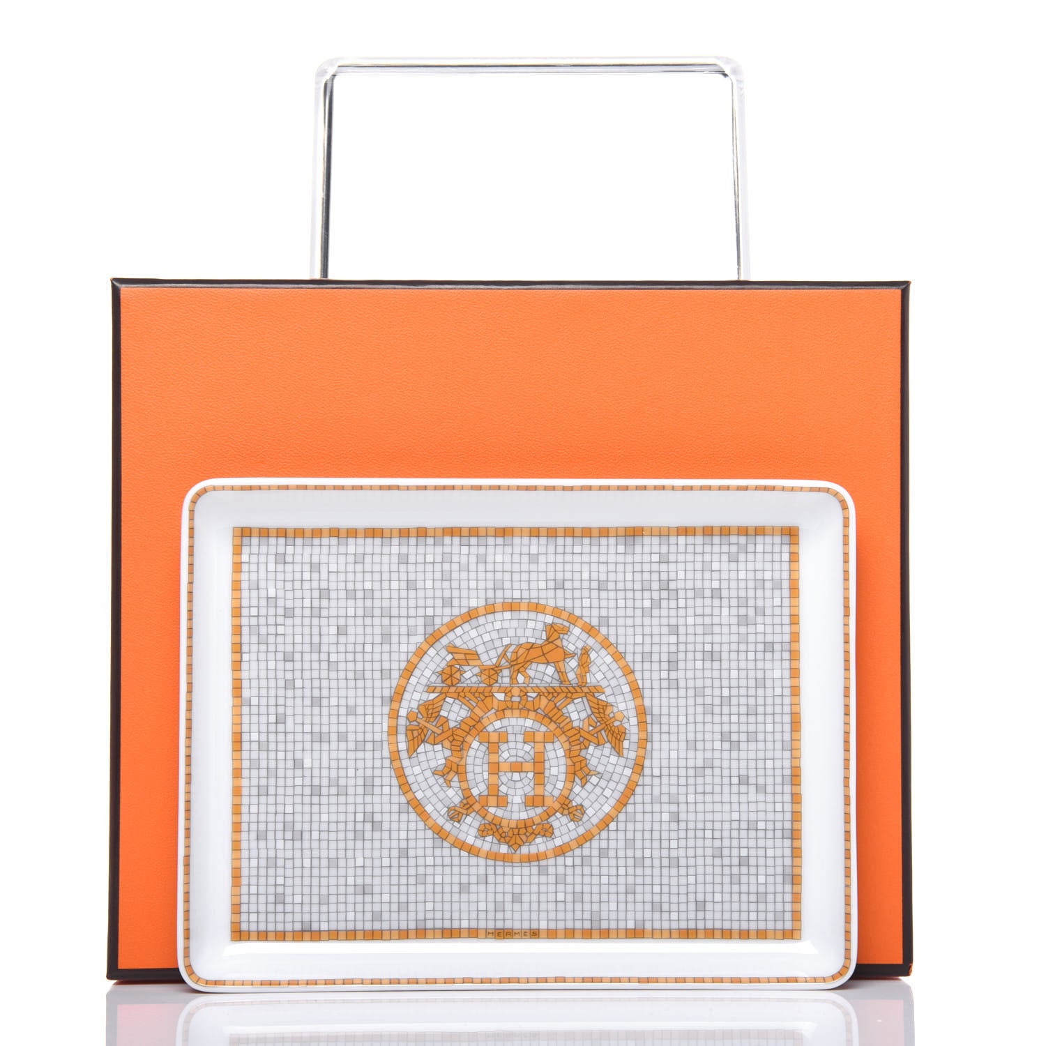 Hermes Porcelain Mosaique au 24 Sushi Plate 6 of 6