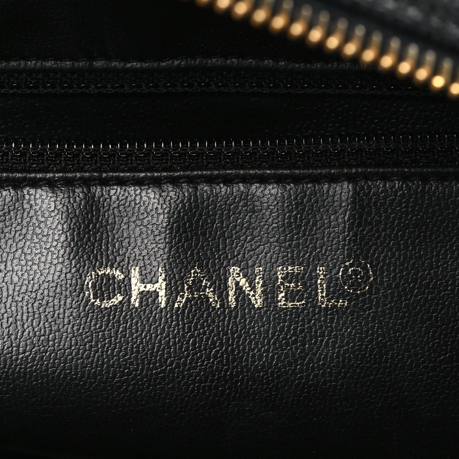 Chanel Caviar Timeless CC Cosmetic Pouch Bag Black 6 of 9