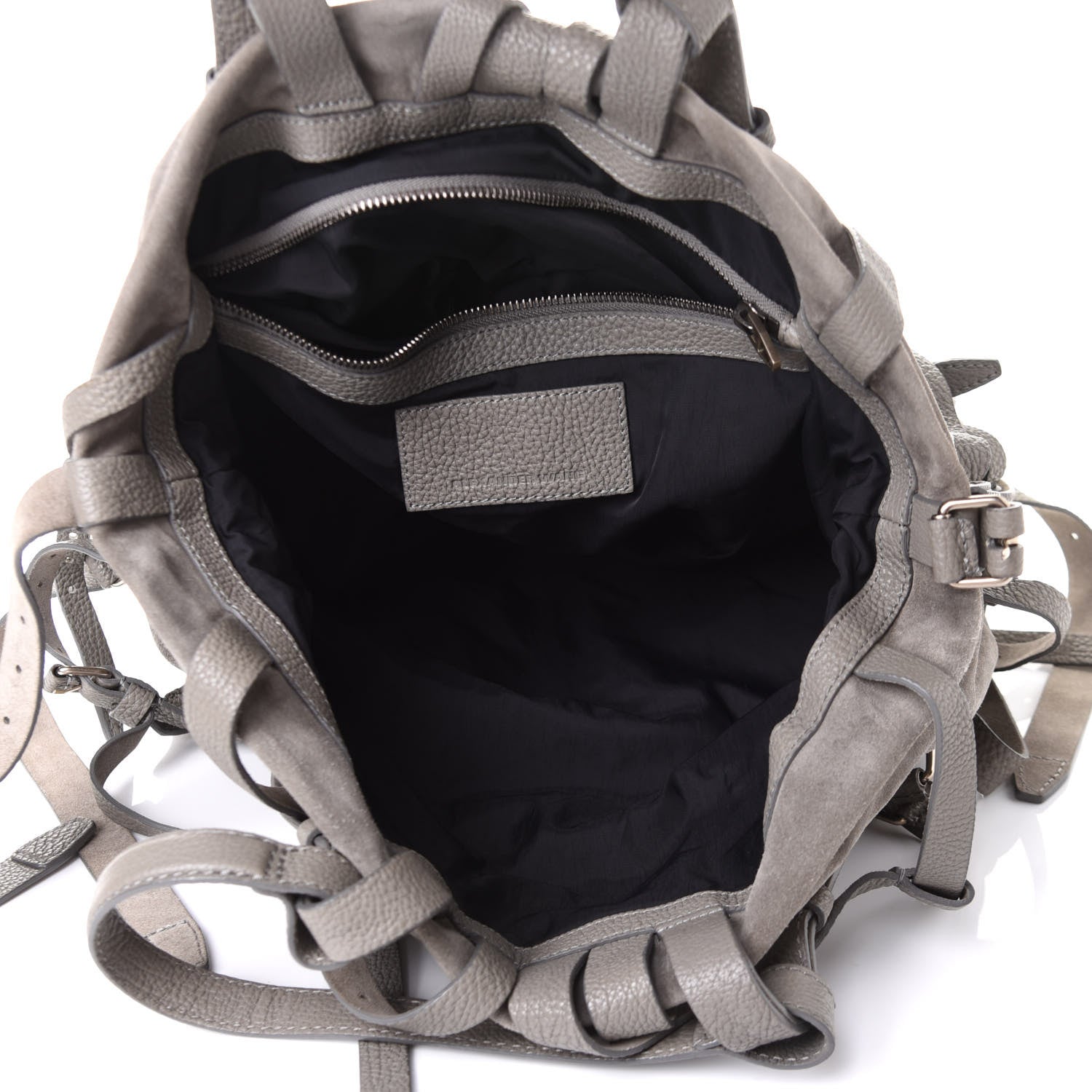 Alexander Wang Suede Kirsten Satchel Grey 5 of 10