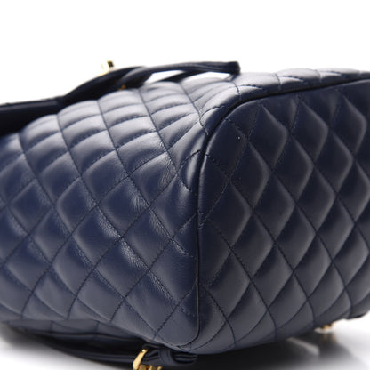 Chanel Calfskin Quilted Small Urban Spirit Backpack Navy 7 of 9