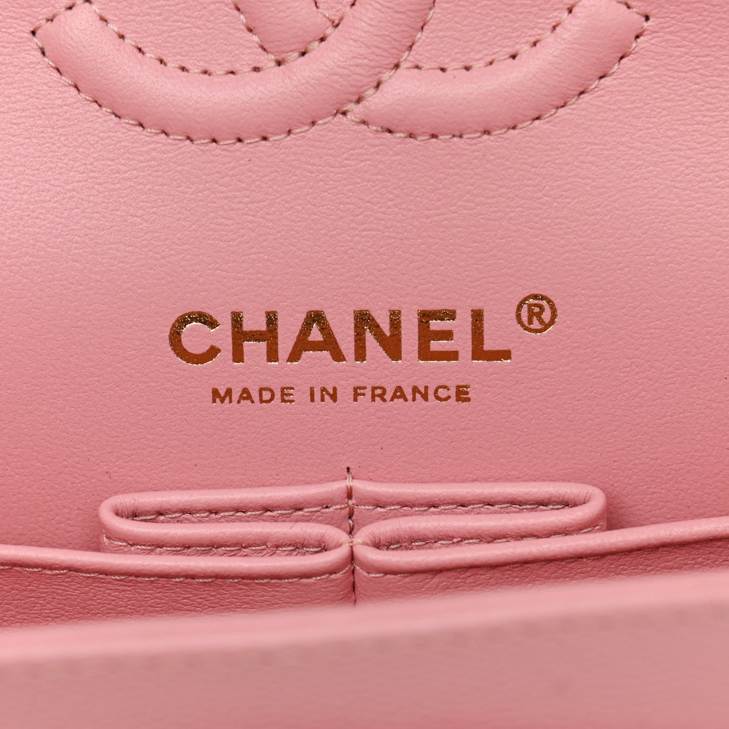 Caviar Quilted Small Double Flap Pink