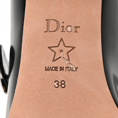 Christian Dior Brushed Calfskin Uniform 30mm Pumps 38 Black 8 of 8