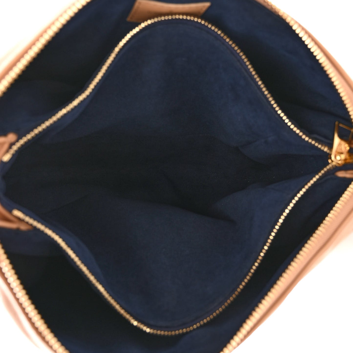 Lambskin Embossed Monogram Coussin PM Camel