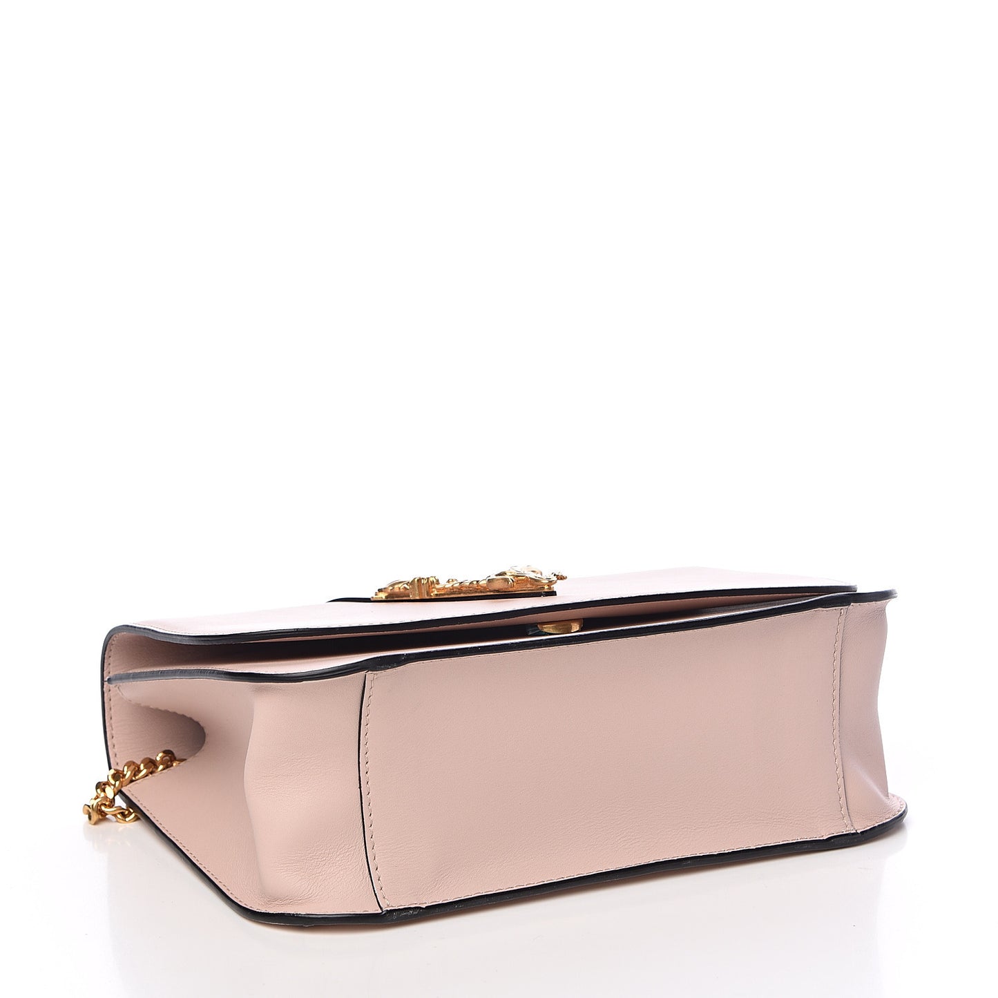 Vitello Barocco Virtus Top Handle Shoulder Bag Pink
