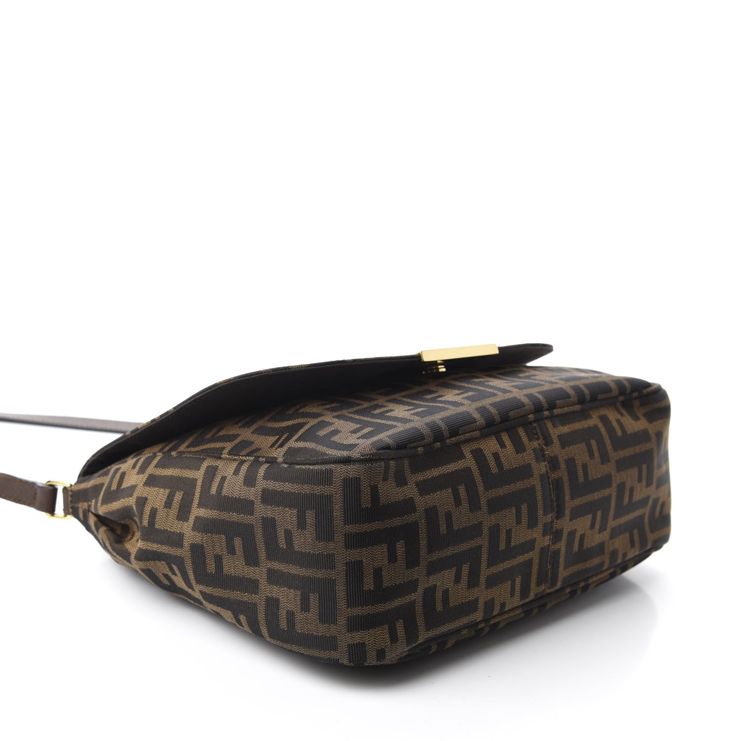 Fendi Zucca Vitello Artic Messenger Bag Tobacco Castagna 4 of 12