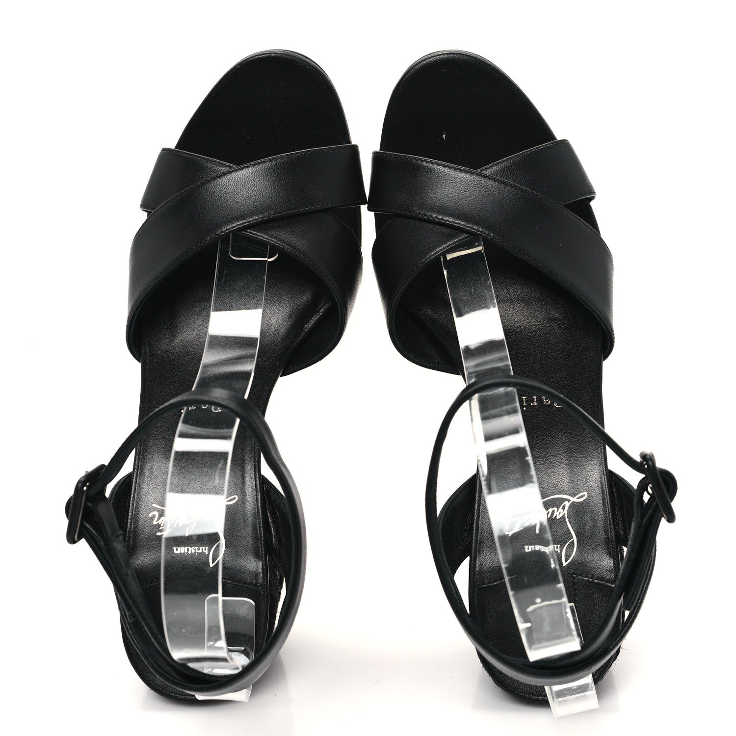 Christian Louboutin Nappa Summer Mariza 85 Sandals 39 Black 2 of 10